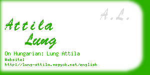 attila lung business card